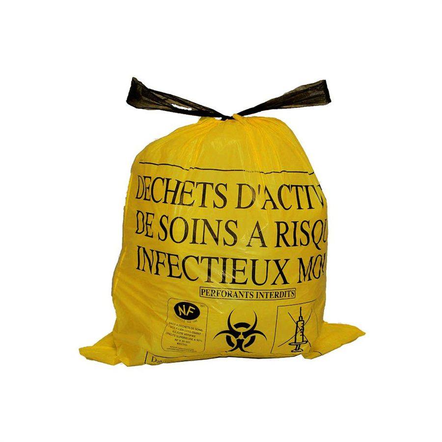 Contenant homologué pour déchets d'activités de soins à risques infectieux (DASRI) lors d'un nettoyage après décès dans le Val-de-Marne (94)